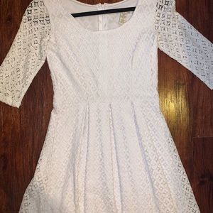 Charlotte Russe white lace formal dress